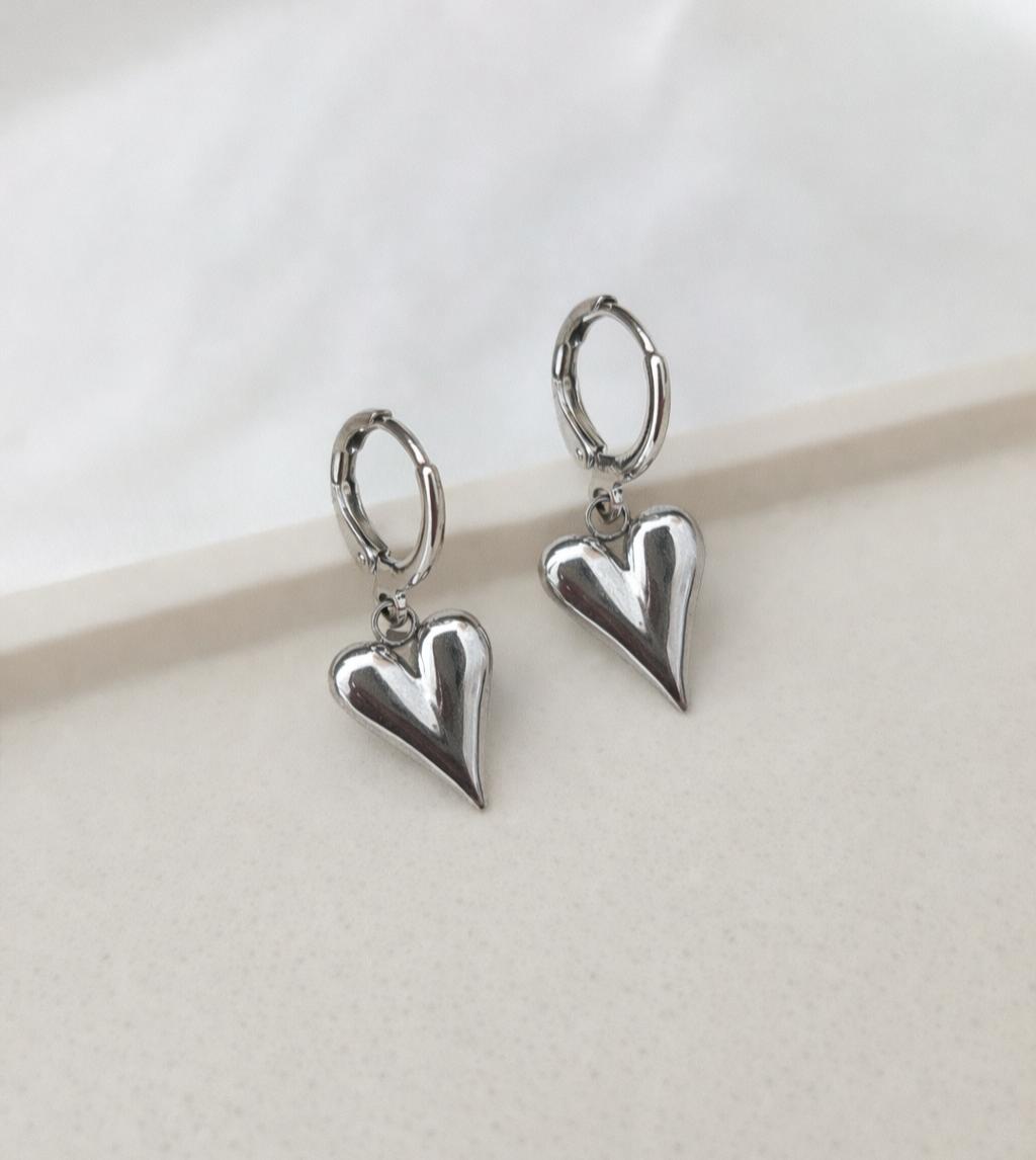 Boucle d'oreille créole COEUR