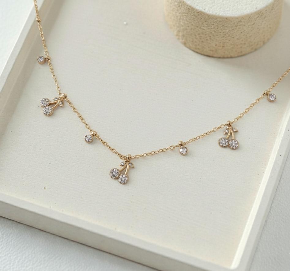 Collier pampille CERISE 